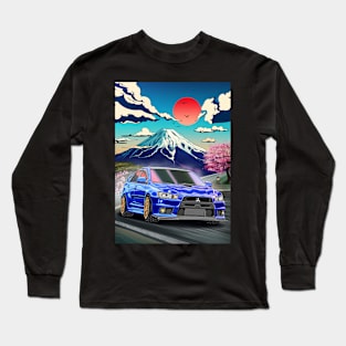 Mitsubishi Evolution 10 (2007) Japanese Art Style Long Sleeve T-Shirt